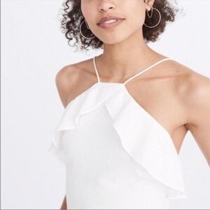 Like-New Abercrombie and Fitch Juliet White Ruffle Romper Size 2